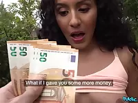 Euro doll receives cash for a round of crazy POV sex