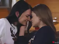 Young Lesbians Cuddle Up Together 1 - Lesbea